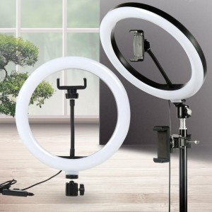 Ring light camera base